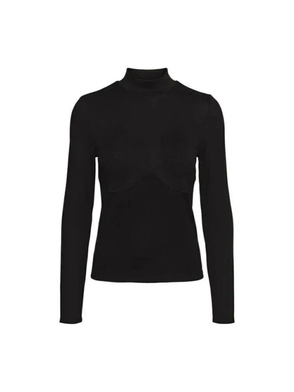 VERO Moda BNWOT Womens Mock Neck Ribbed Sweater "Edna"